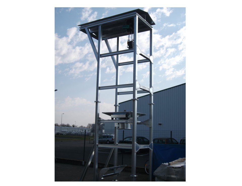 Station de vidange Big bag en extérieur Serema